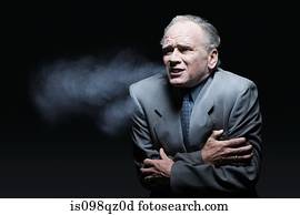 gelado, homem negócios