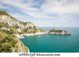 esmeralda, caverna, ligado, a, amalfi costeiam