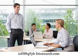 pessoas, escritório