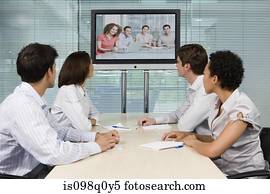 pessoas num, reunião