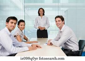 pessoas num, reunião