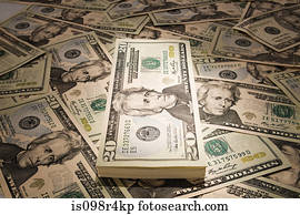 Twenty dollar banknotes