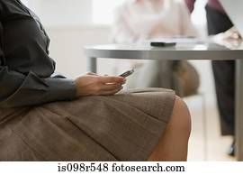 Woman with cellphone Woman with cellphone