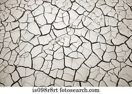 Cracked soil