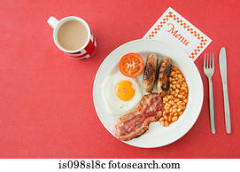 pequeno almoço inglês