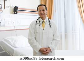 Doctor in hospital room