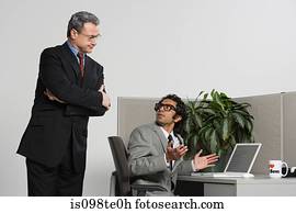 saliência, vigie, homem negócios