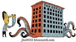 man at the tax office