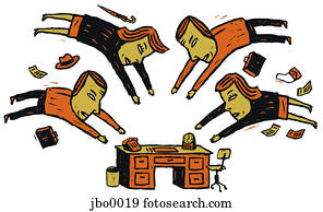 men and women at the office