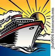 tropicais, cruzeiro, férias