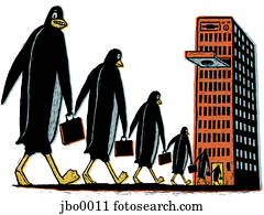 פנגווינים, ללכת בכיוון, ה, מגדל של מחשב