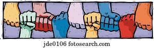 fists joined together