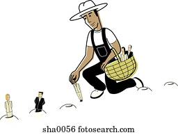 harvesting business people harvesting business people