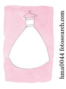 wedding dress on pink background wedding dress on pink background