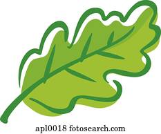 desenho, de, um, folha