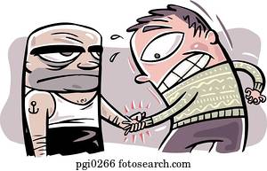 um, forte, aperto, aperto mão