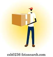 A man holding a box