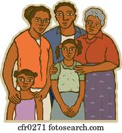 An african american family An african american family