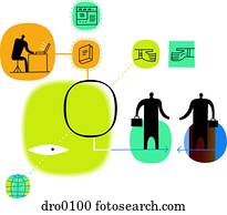 diagrama, descrevendo, publicar, em, modernos, vezes