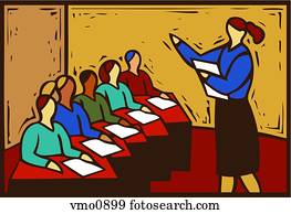 Stock Illustration of Students in classroom u20545807 - Search EPS ...