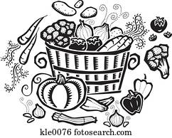 Basket Food Illustrations | Our Top 1000+ Basket Food Stock Art