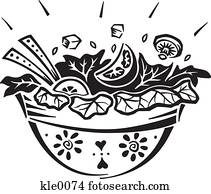 A bowl of salad A bowl of salad