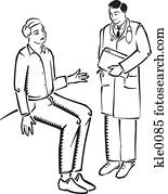 a, mann- unterhaltung, to, seine, doktor