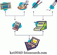 An illustration about business evolution