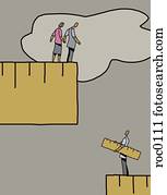 een, illustratie, over, therapie, met, een, arts, offergave, een, meetlatje, om te, een, paar