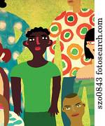 People standing together