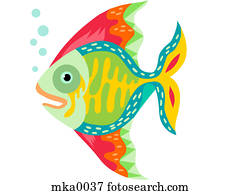 A happy tropical fish