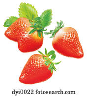 An illustration of strawberries