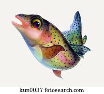 um, truta arco-íris