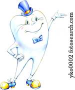 Happy and healthy tooth