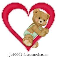 um, dia dos namorados, ilustração