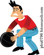 a, mann, halten, a, bombe