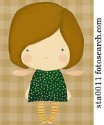 A little girl with wings