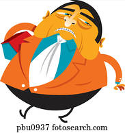 A man holding a house