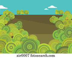 grupos, de, árvores