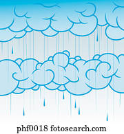 Drawing of a rain cloud Drawing | pgi0413 | Fotosearch