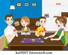 Game Night Illustrations | Our Top 4 Game Night Stock Art | Fotosearch