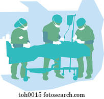 Doctors in a surgery