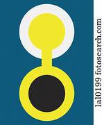 Solstice symbol against blue background Solstice symbol against blue background