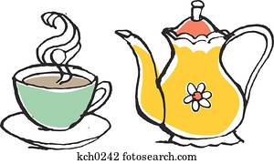 Tea pot and tea Tea pot and tea