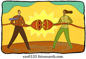 dos personas del negocio que hacen una conexión