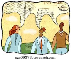 people having a conversation