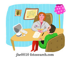 doctor and patient talking