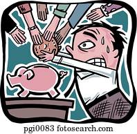 putting money in the piggy bank