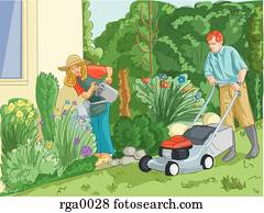 couple gardening couple gardening