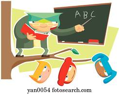 teacher and students